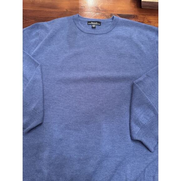 Façonnable Men's Crewneck Sweater Size XXL Knitwear 100% Merino Wool Blue - Picture 11 of 12